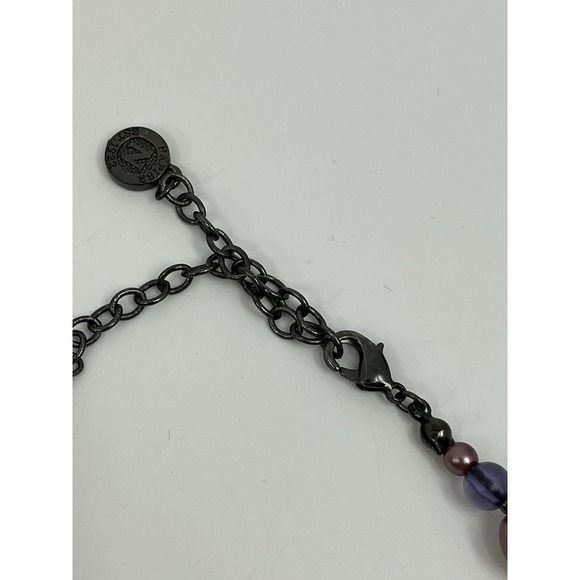 Napier Multicolored Purple Beaded Necklace And Matching‎ Earrings - Picture 5 of 9